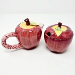 Seymour Mann Hand painted Ceramic Cream and Sugar